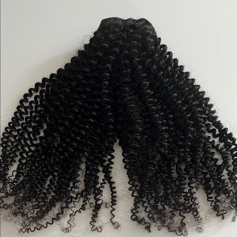 Luxurious Black Curly Hair Clips Extensions